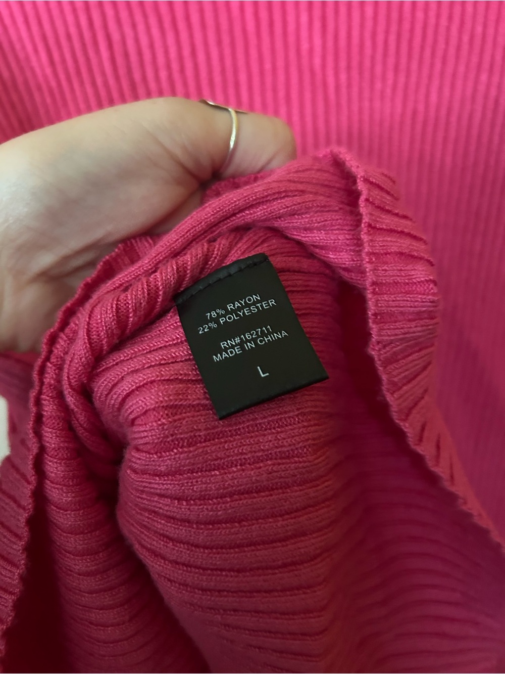 Major Label Group Ruffle Cardigan Sweater Hot Pink Barbiecore Mean Girls Large - Picture 6 of 6